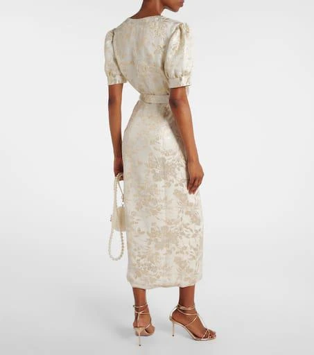 Markarian Marni floral jacquard wrap dress 3