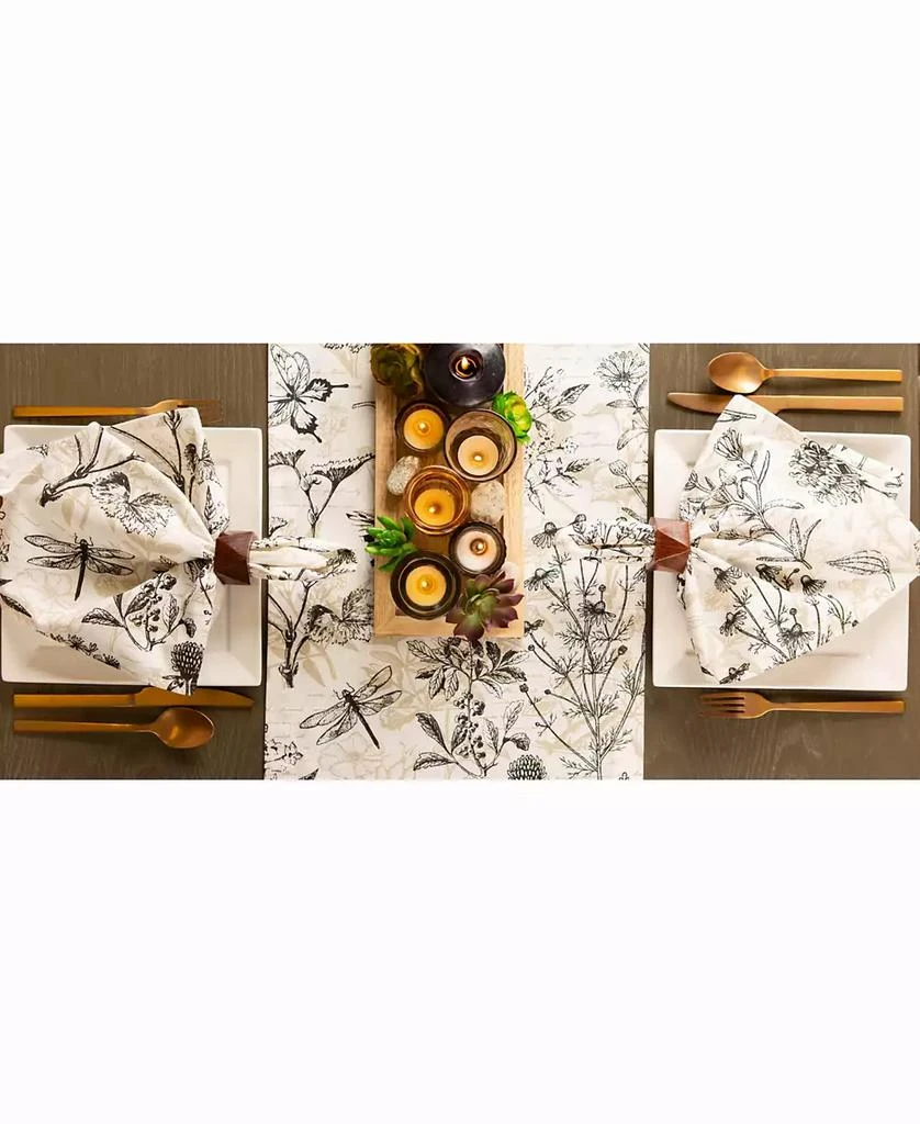 Design Imports Botanical Print Table Runner 14" X 72"" 5