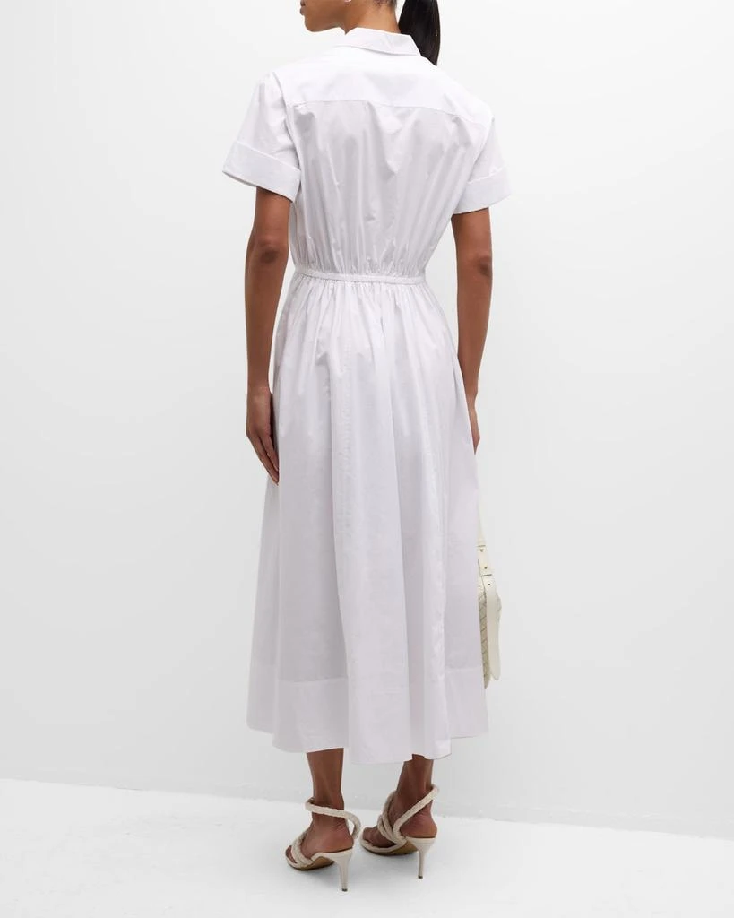 Cara Cara Asbury Self-Tie Waist Cotton Poplin Midi Dress 3