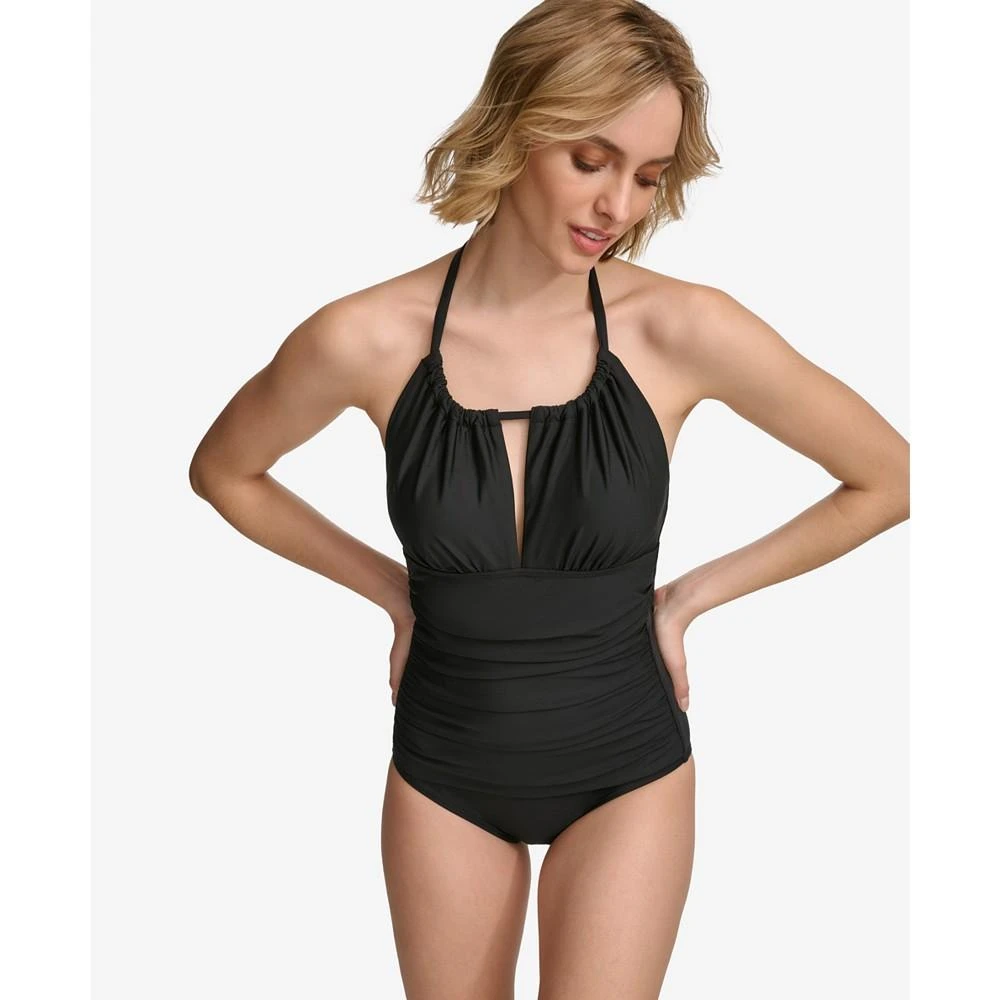 Calvin Klein Women's Keyhole-Neck One-Piece Swimsuit 5