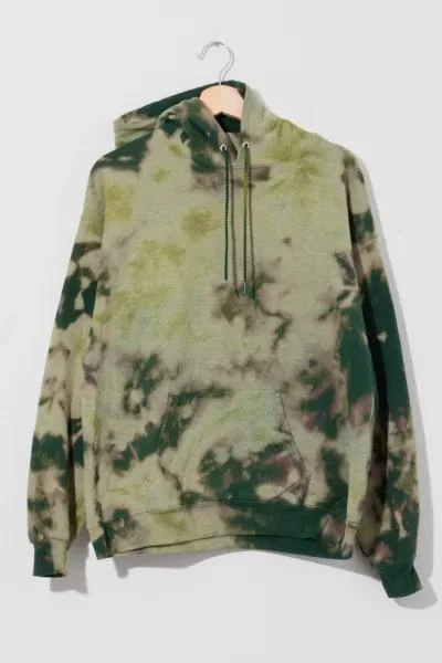 Urban Outfitters Vintage Y2K Distressed Green Bleached Hoodie Sweatshirt 1