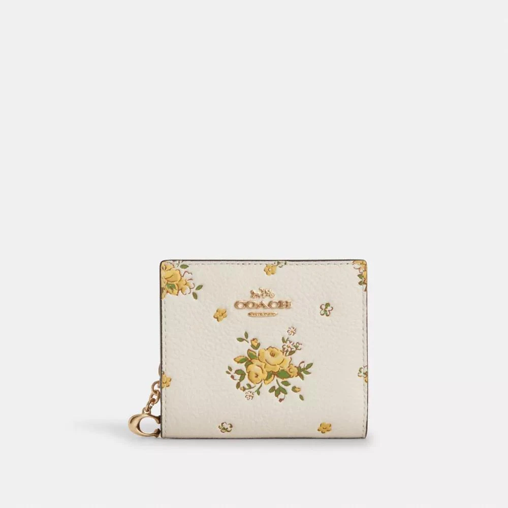Coach Snap Wallet With Floral Print 1