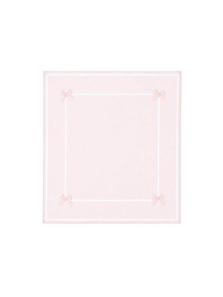 LA STUPENDERIA La Stupenderia Bow-Detailed Square Blanket