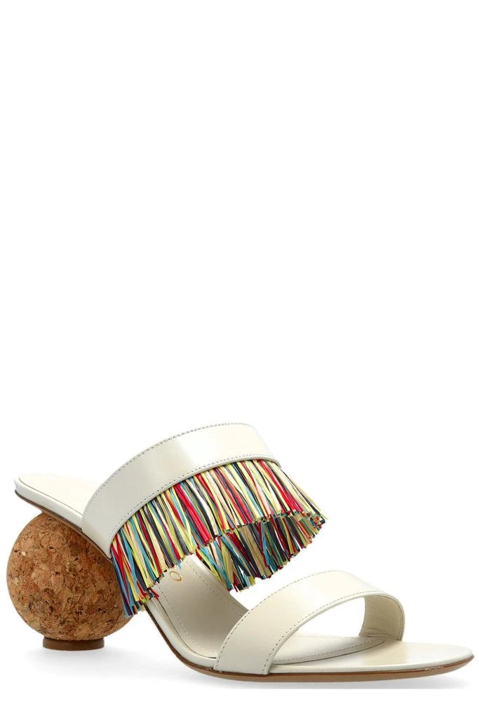 Salvatore Ferragamo Ferragamo Fringed Slip-On Sandals 2