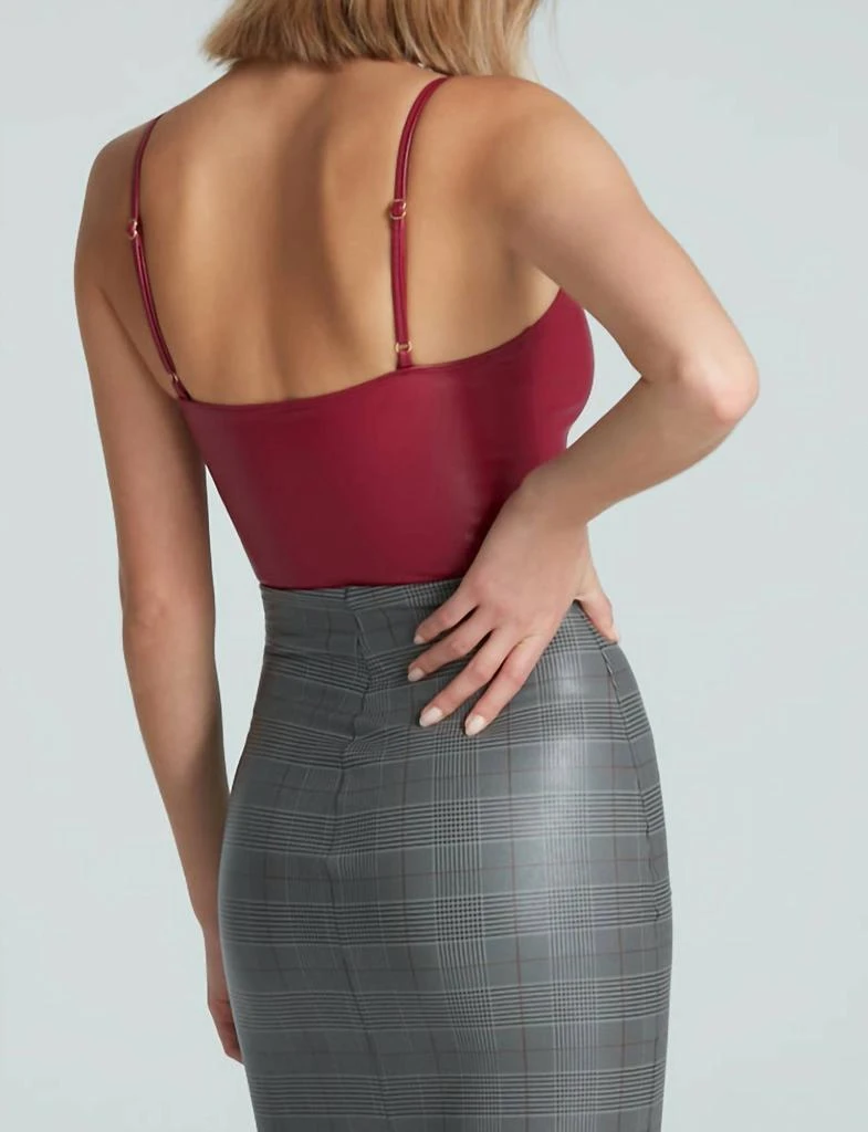 Commando Commando - Faux Leather Cami Bodysuit 3