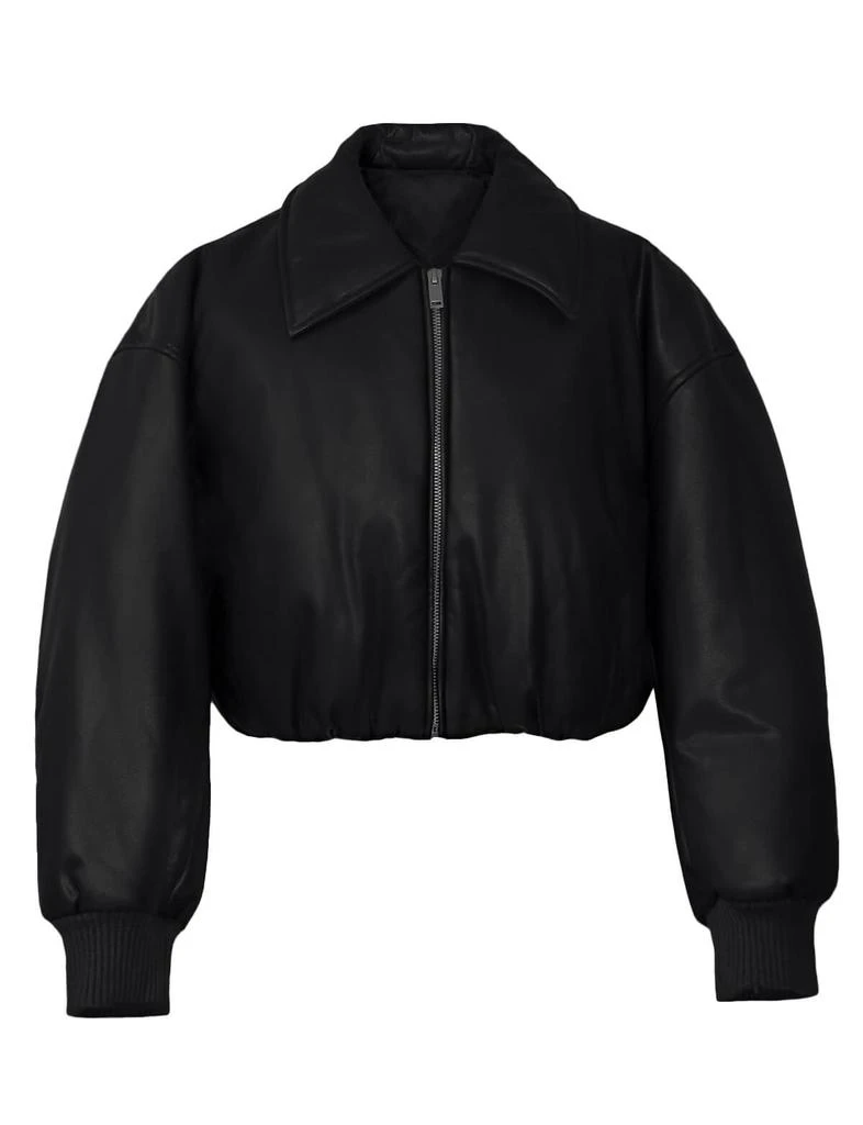 Pixie Market Black Faux-Leather Bomber Jacket-BESTSELLER 5