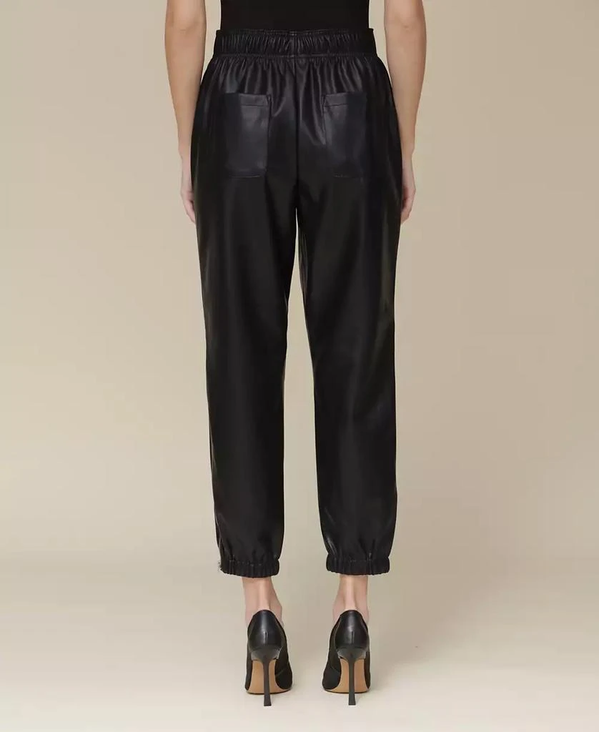 Avec Les Filles Women's Faux-Leather Joggers 2