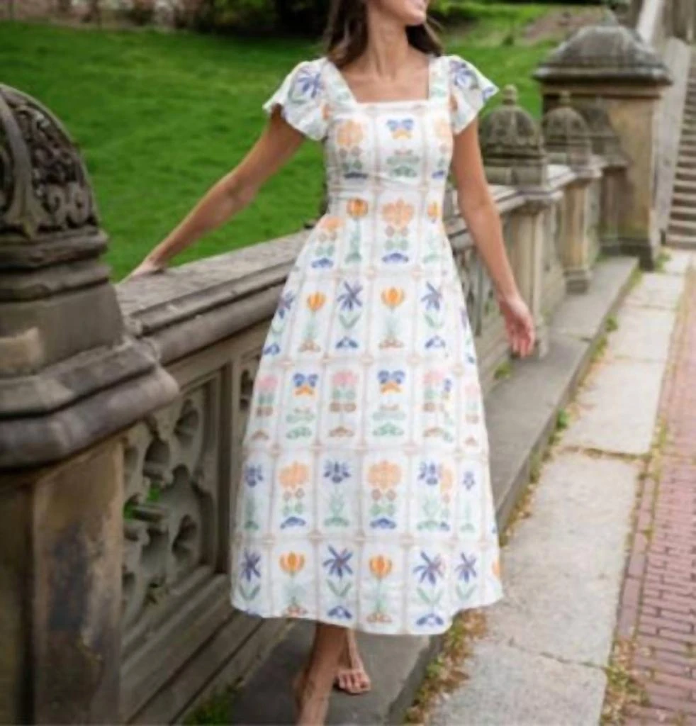 Shop Willa Dress In Ivory Multi on Sale at BeyondStyle – Get 41