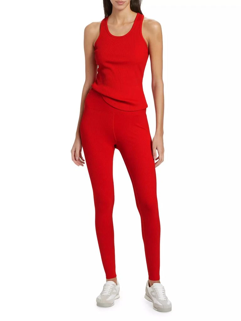 Year Of Ours High-Rise Rib-Knit Leggings 2