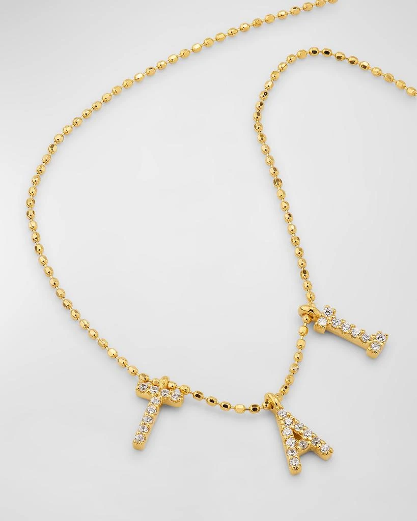 Tai 14K Gold-Plated Sterling Silver 3-Letter Personalized Necklace 3