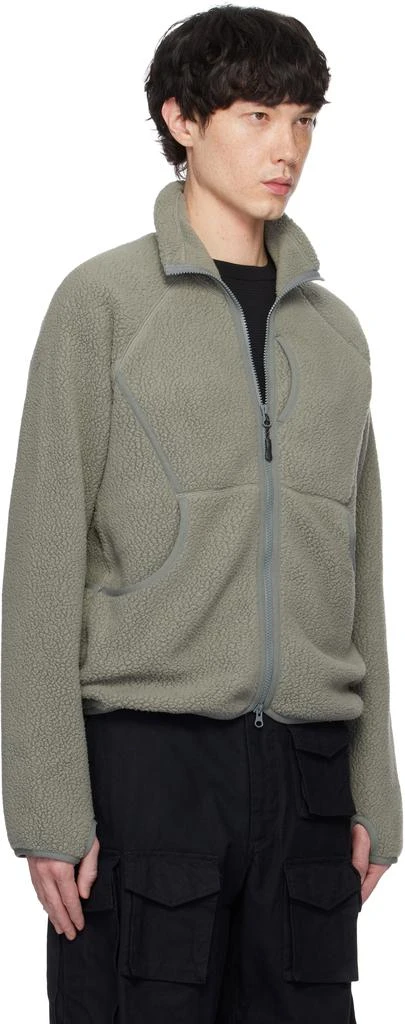 Snow Peak Gray Thermal Boa Fleece Jacket 2