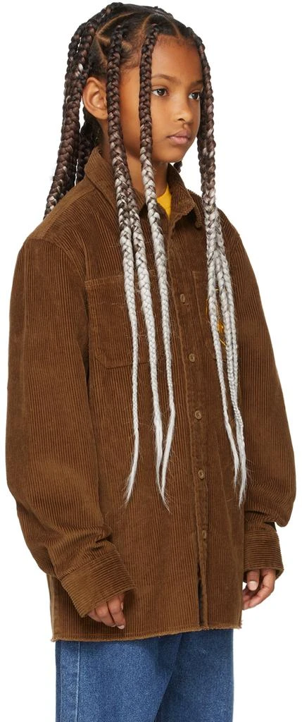 Drew House SSENSE Exclusive Kids Brown Painted Mascot Shirt 2