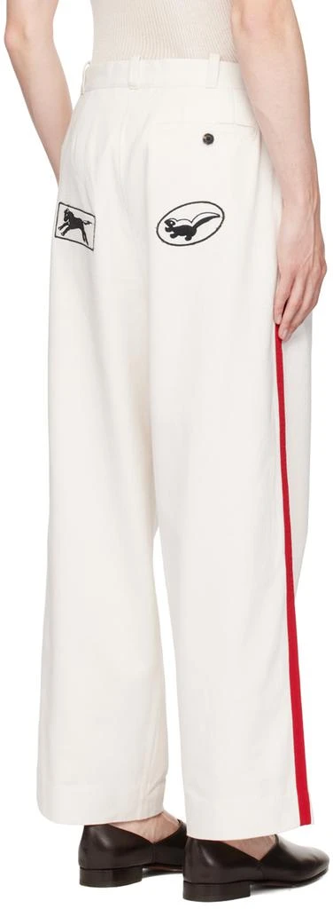 BODE Off-White Skunk Tail Patch Trousers 3