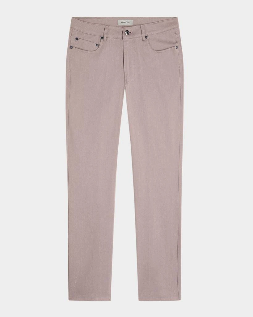 BUGATCHI Men's Linen-Cotton Stretch Pants 1