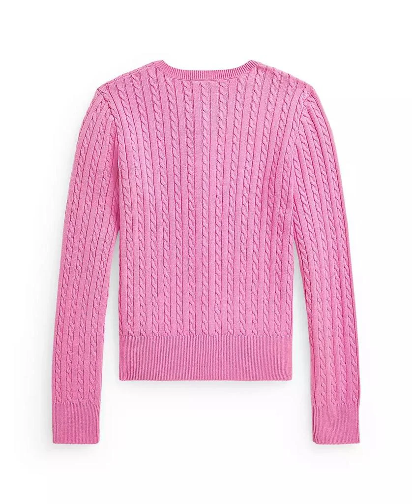 Ralph Lauren Big Girls Mini-Cable Cotton Cardigan 3