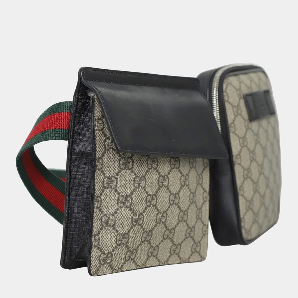 Gucci Gucci GG Supreme Double Pocket Belt Bag 4