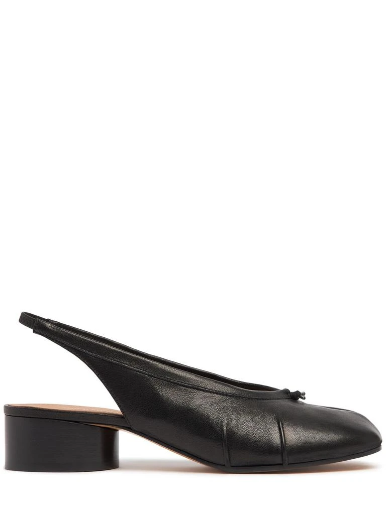 MAISON MARGIELA 30mm Tabi Leather Slingbacks 1