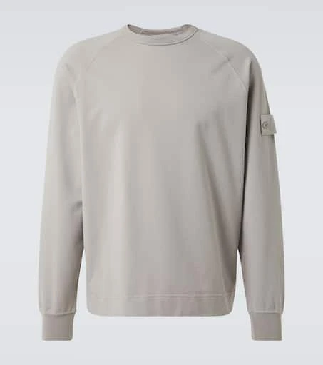 Stone Island Compass cotton-blend jersey sweatshirt 1