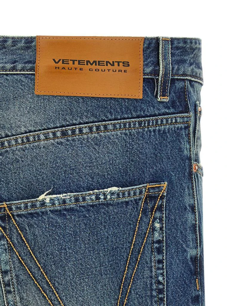 Vetements Vetements 'Blue Distressed Baggy' Jeans 4