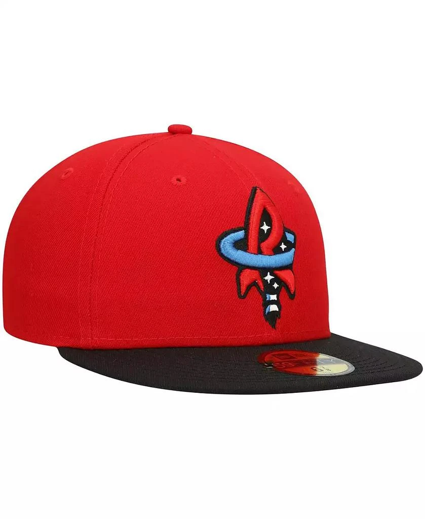 New Era Men's Red Rocket City Trash Pandas Authentic Collection Team Alternate 59FIFTY Fitted Hat 3