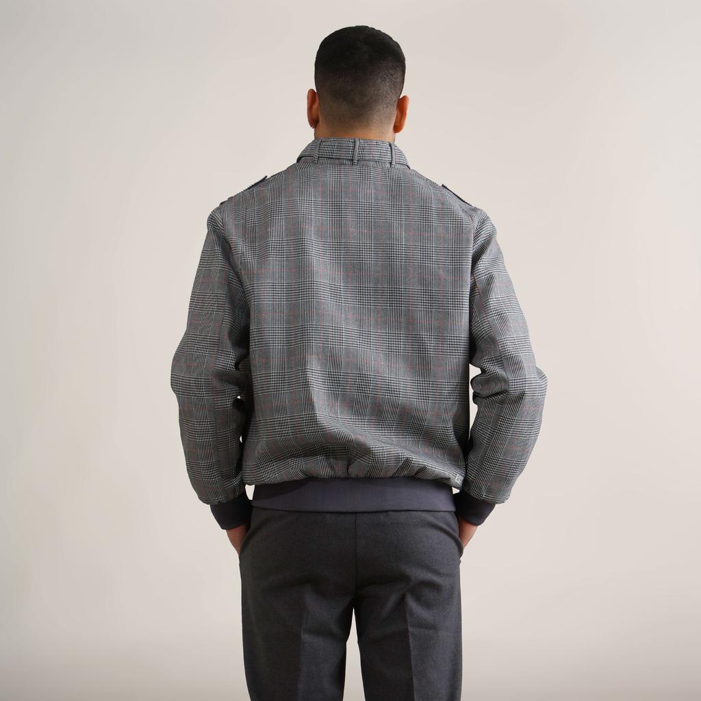 Members Only Men's Anderson Glen Plaid Iconic Racer Jacket