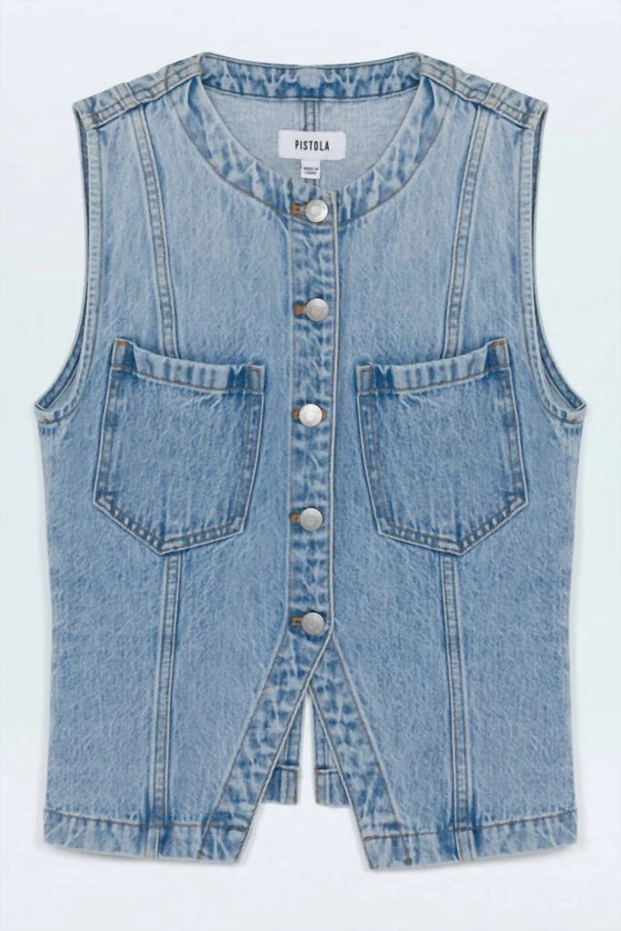 PISTOLA Pistola - Gia Fitted Collarless Vest 4