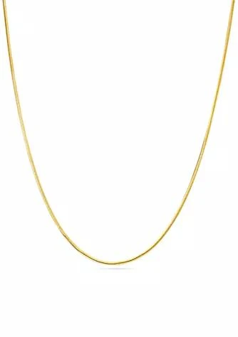Belk Silverworks Gold Plated Pure Herringbone Chain Necklace