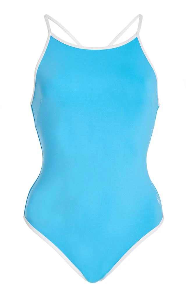 Sporty & Rich Sporty & Rich - Diana One-Piece Swimsuit - Blue - L - Moda Operandi 1