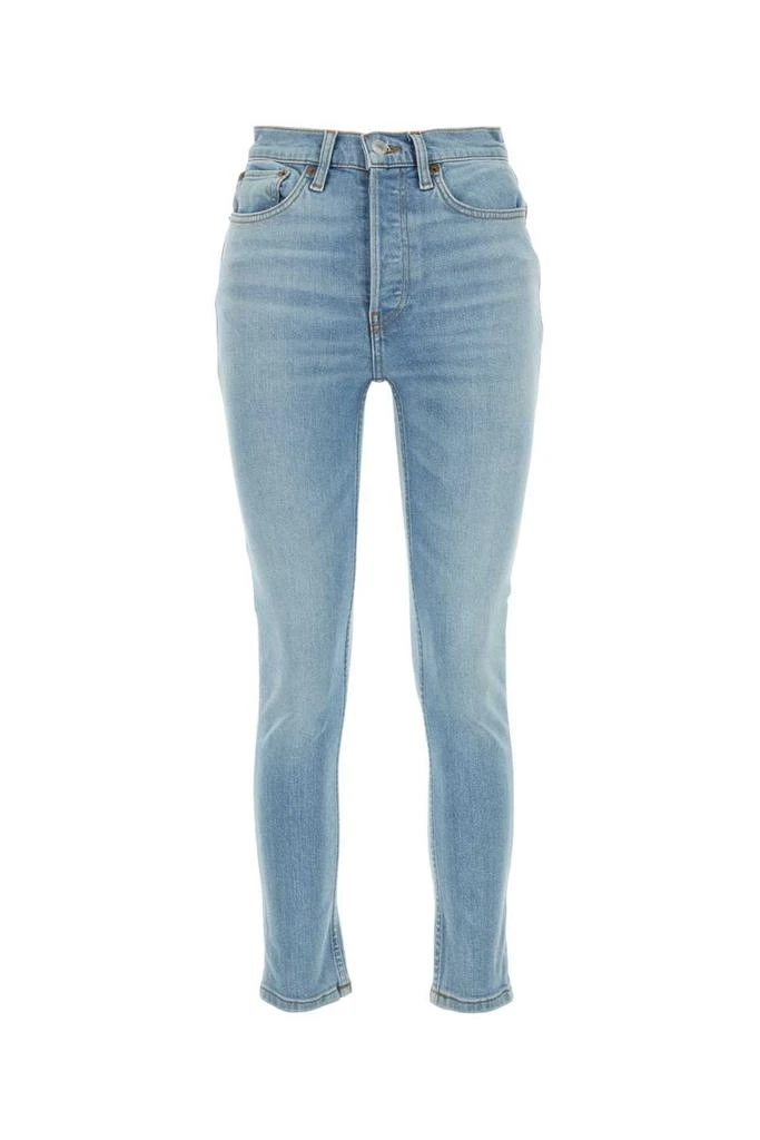 Re/Done RE/DONE	90s Logo Patch Skinny Jeans 1