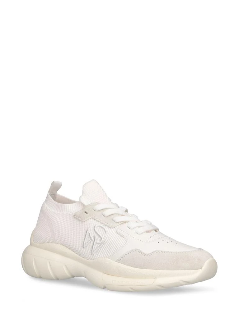 STUART WEITZMAN 5050 Tech & Leather Sneakers 2