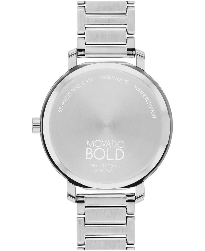 Movado Women's Bold Evolution 2.0 Swiss Quartz Silver-Tone Stainless Steel Watch 34mm 3