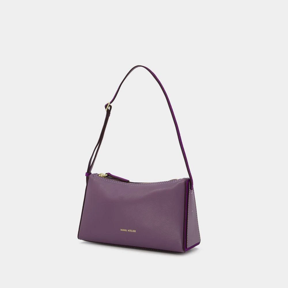 Manu Atelier Mini Prism Hobo Bag  - Steel/Purple - Leather 2