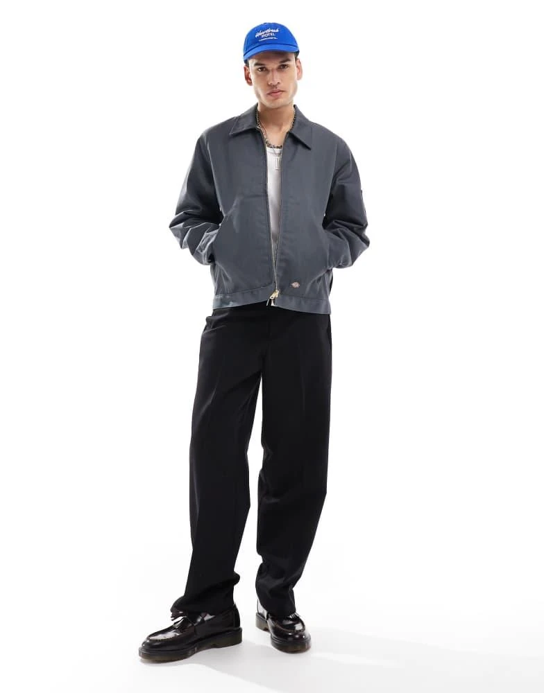DICKIES Dickies lined eisenhower jacket in dark grey 2