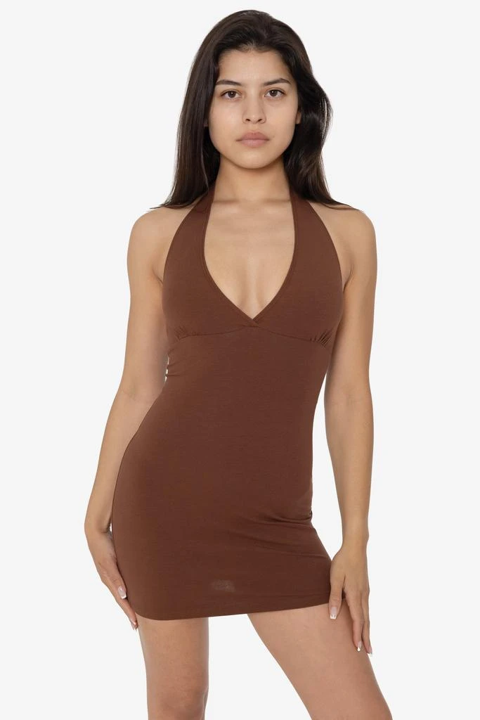Los Angeles Apparel 8372 - Cotton Spandex Halter Mini Dress 18