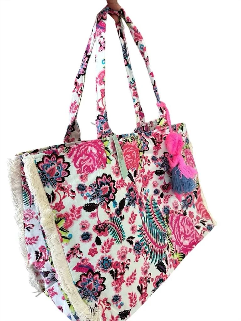 Debbie Katz Oversized Boho Beach Tote Bags In Boho Rose 2