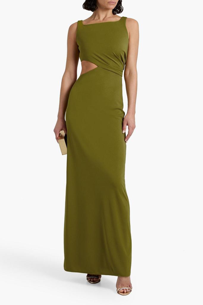 NICHOLAS Hailey cutout draped jersey gown