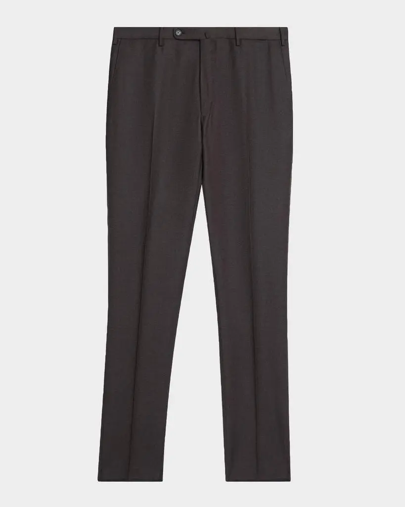 Incotex Ivory Men's Super 100s Wool Dress Pants