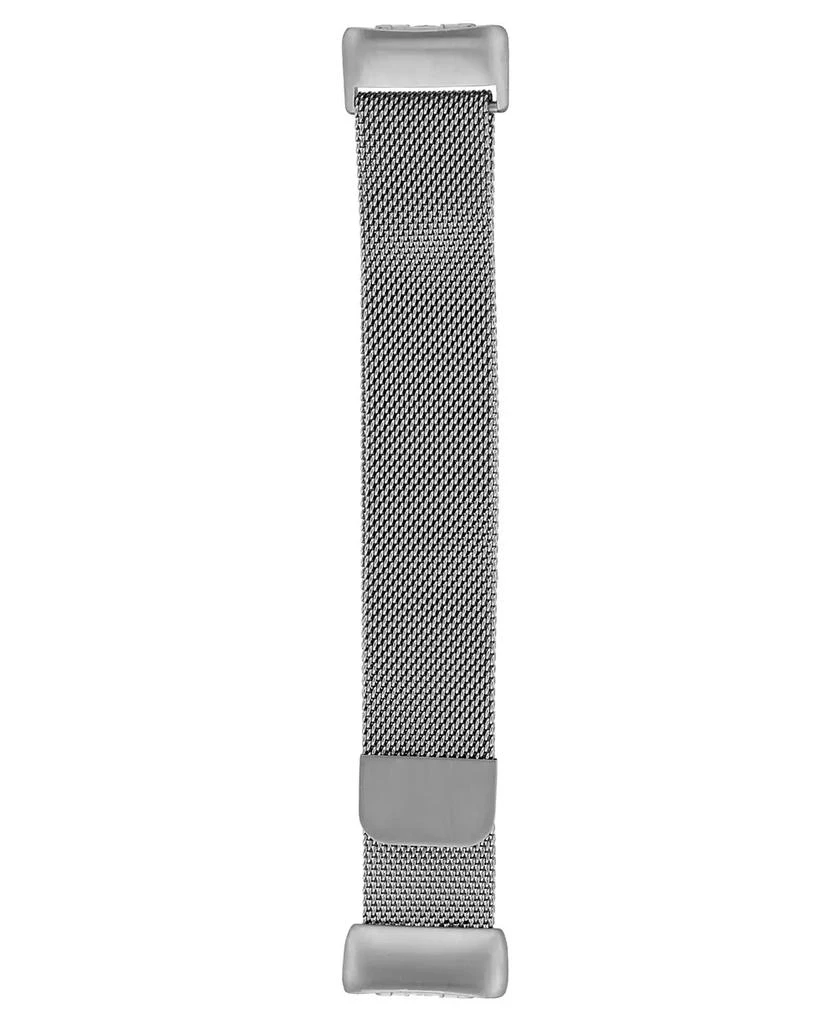 WITHit Silver-Tone Stainless Steel Mesh Band Compatible with Fitbit Charge 5 and 6 3