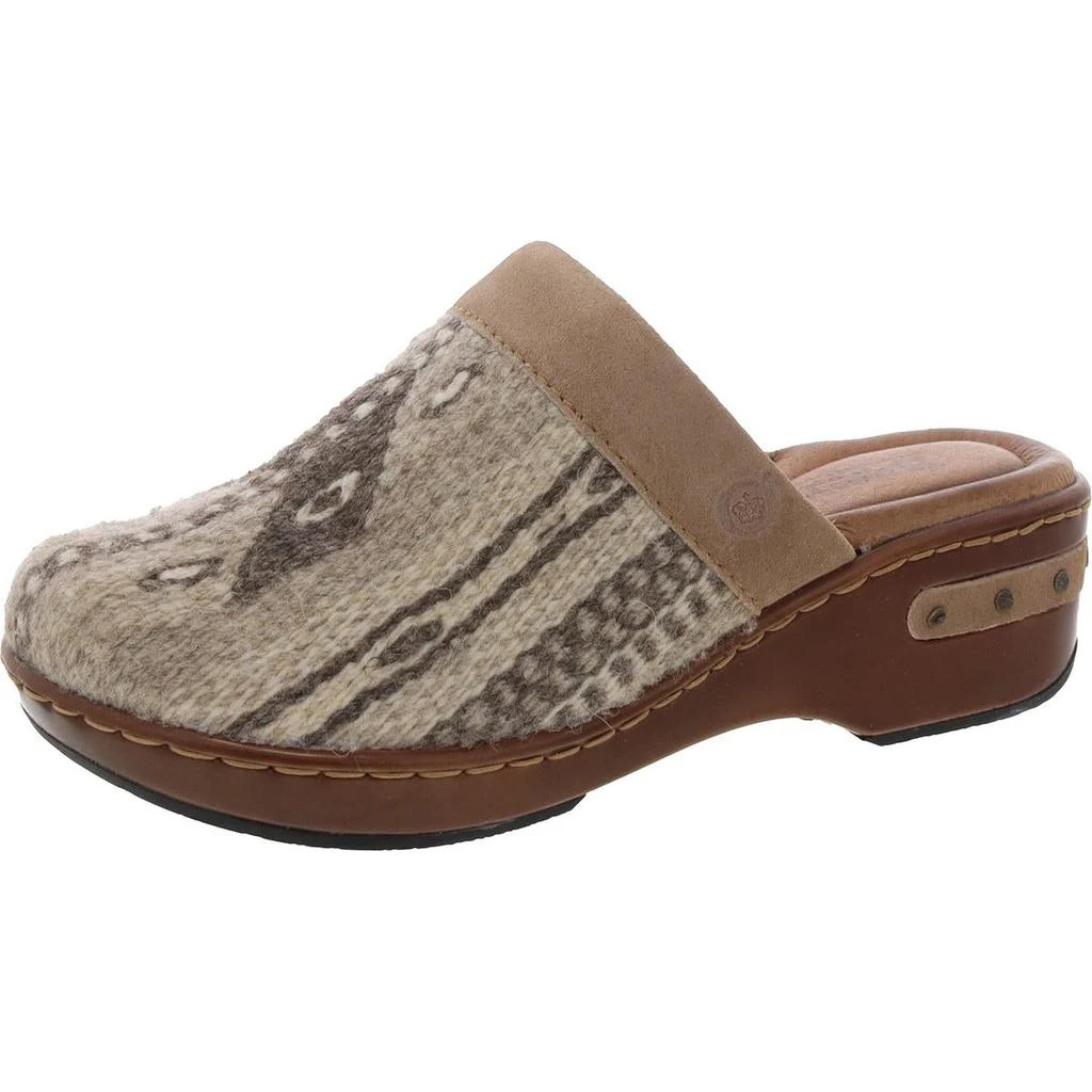 Born BANDY Womens Printed Leather Clogs 1