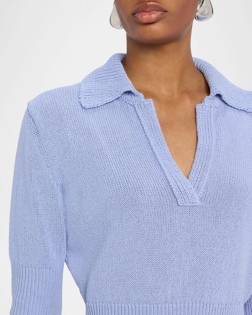 Proenza Schouler Reeve Polo Knit Top 5