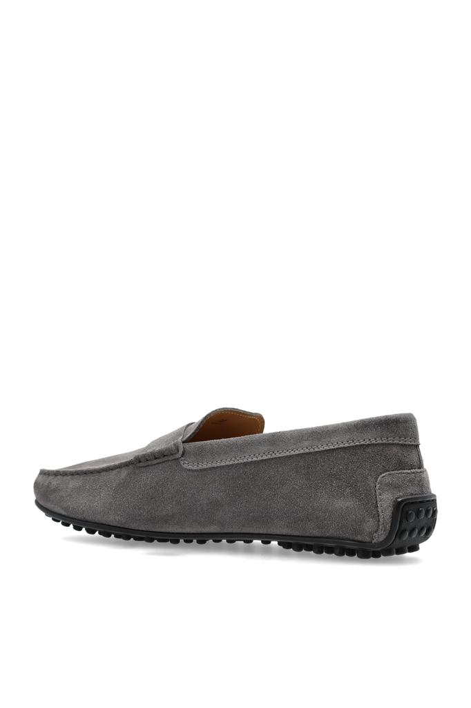 【関税込み】TOD'S Suede loafer with l detail Tod's - Blue Leather Raffia Loafer | Mitchell Stores