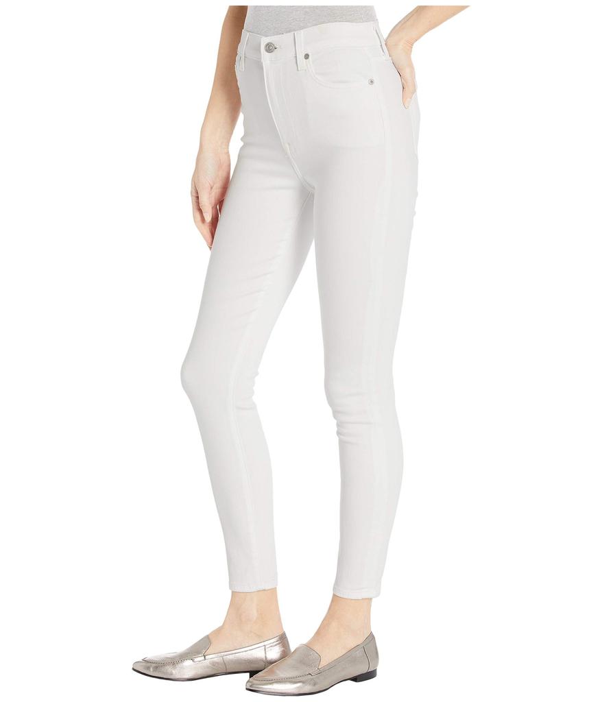 7 For All Mankind High-Waist Ankle Skinny in Slim Illusion White