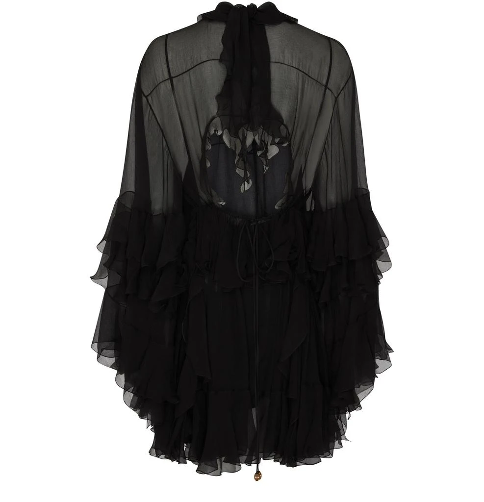 Chloé Ruched chiffon mini dress 3