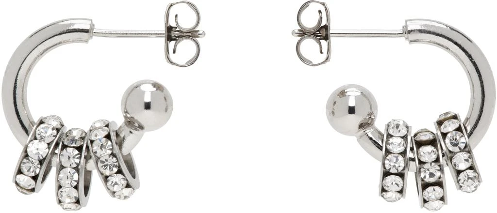 Justine Clenquet Silver Daisy Earrings 1