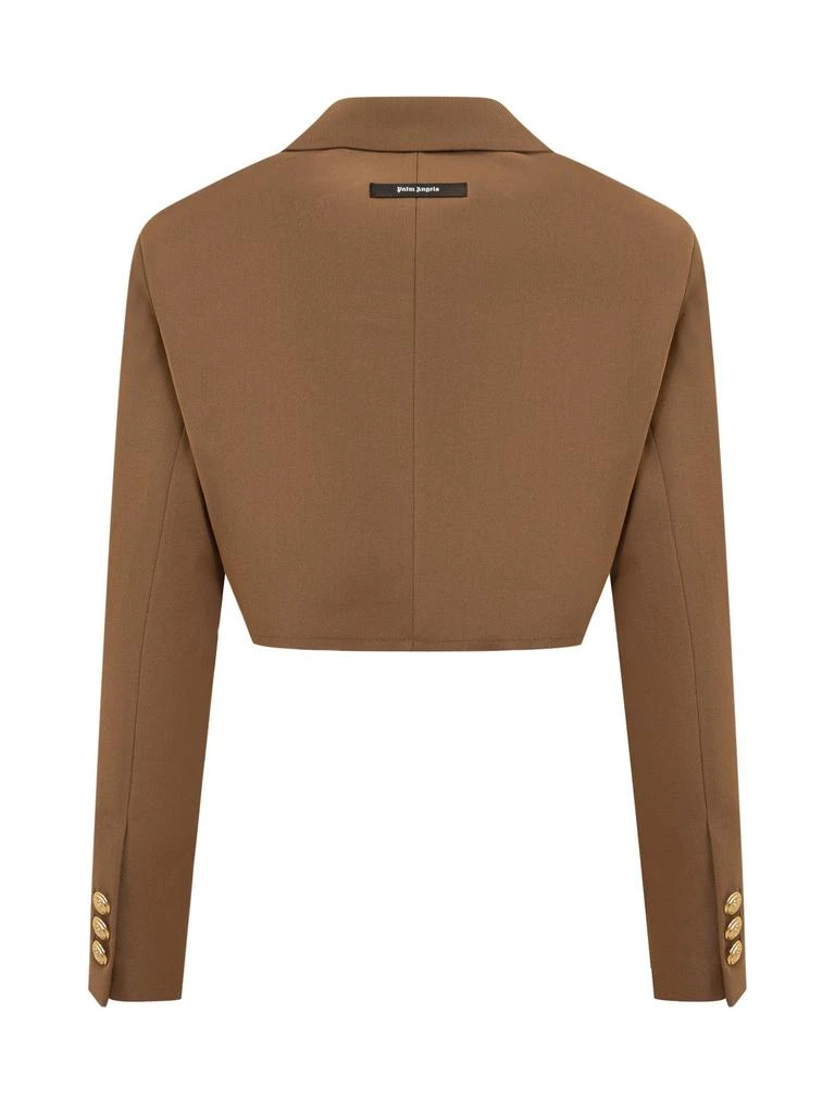 Palm Angels Palm Angels Raw-Cut Hem Cropped Jacket 2