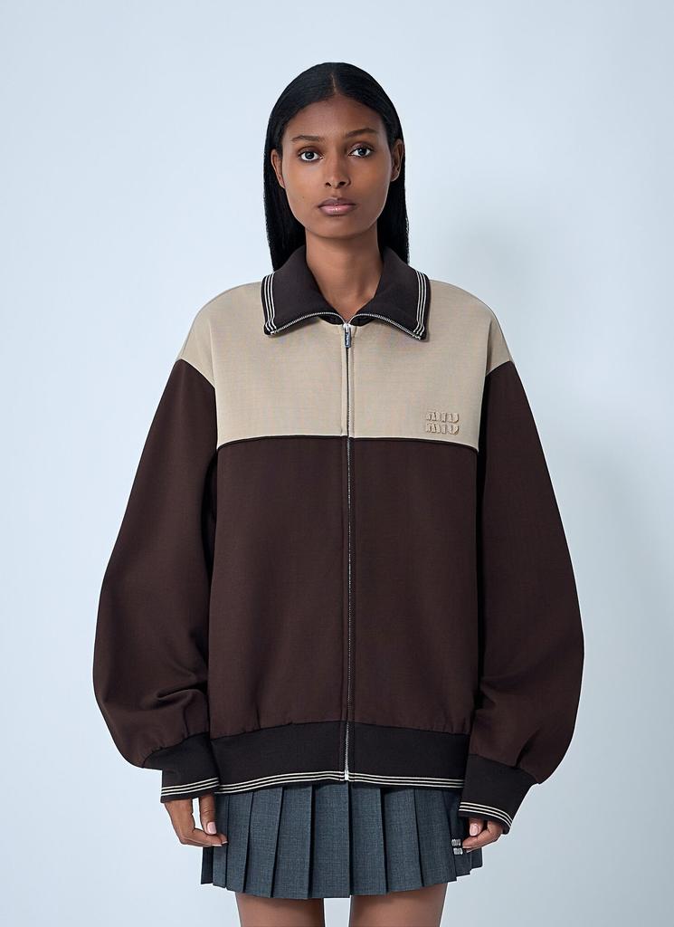 Miu Miu Miu Miu Padded Wool Hoodie - Moda Operandi - Jackets