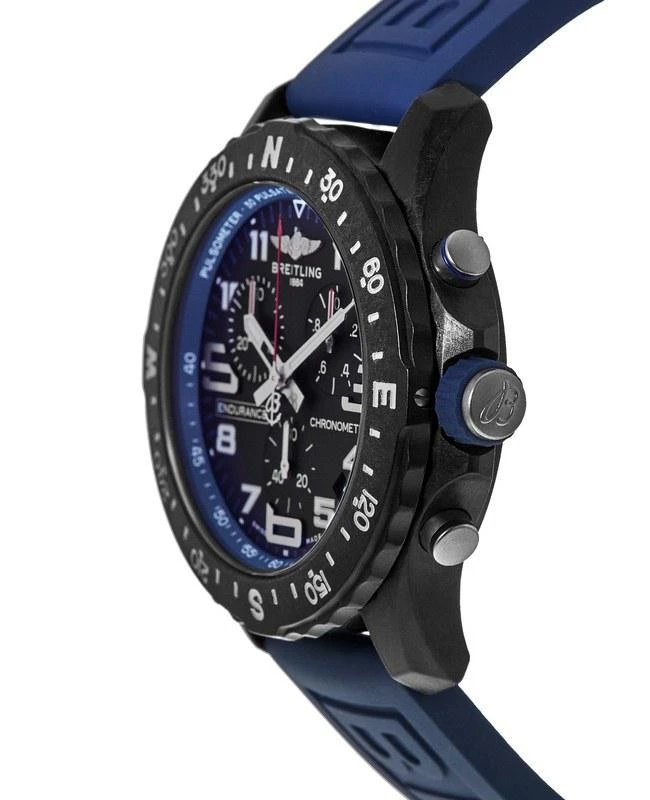 BREITLING Breitling Endurance Pro 44 Quartz Chronograph Black Dial Blue Rubber Strap Men's Watch X82310D51B1S1 3