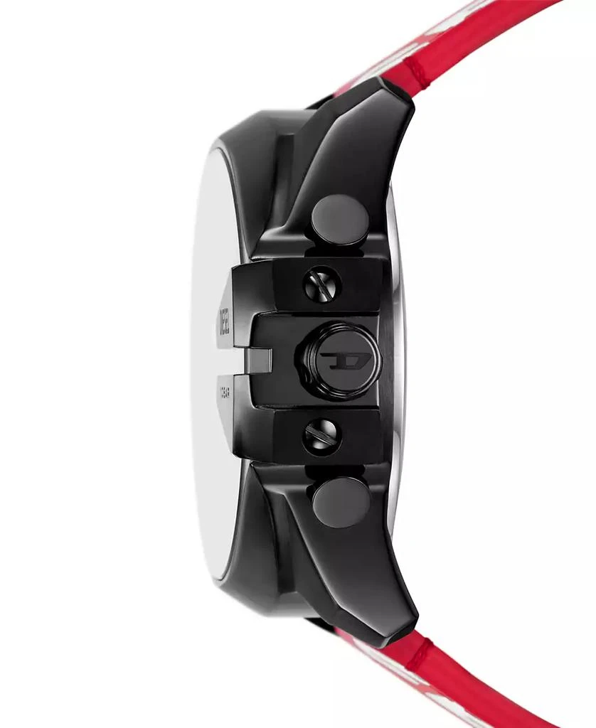 Diesel Men's Mega Chief Digital Red Leather Watch 51mm 2