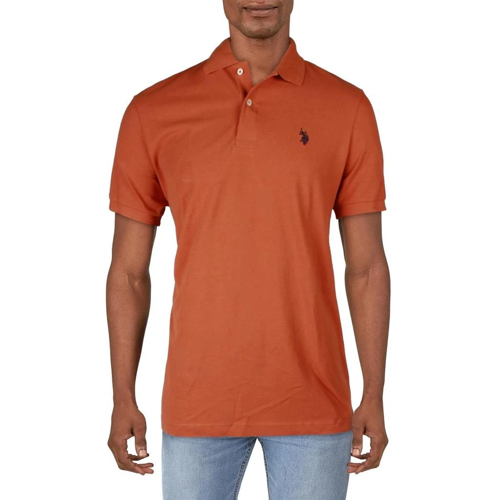 U.S. POLO ASSN. Mens Pique Short Sleeves Polo Shirt 10