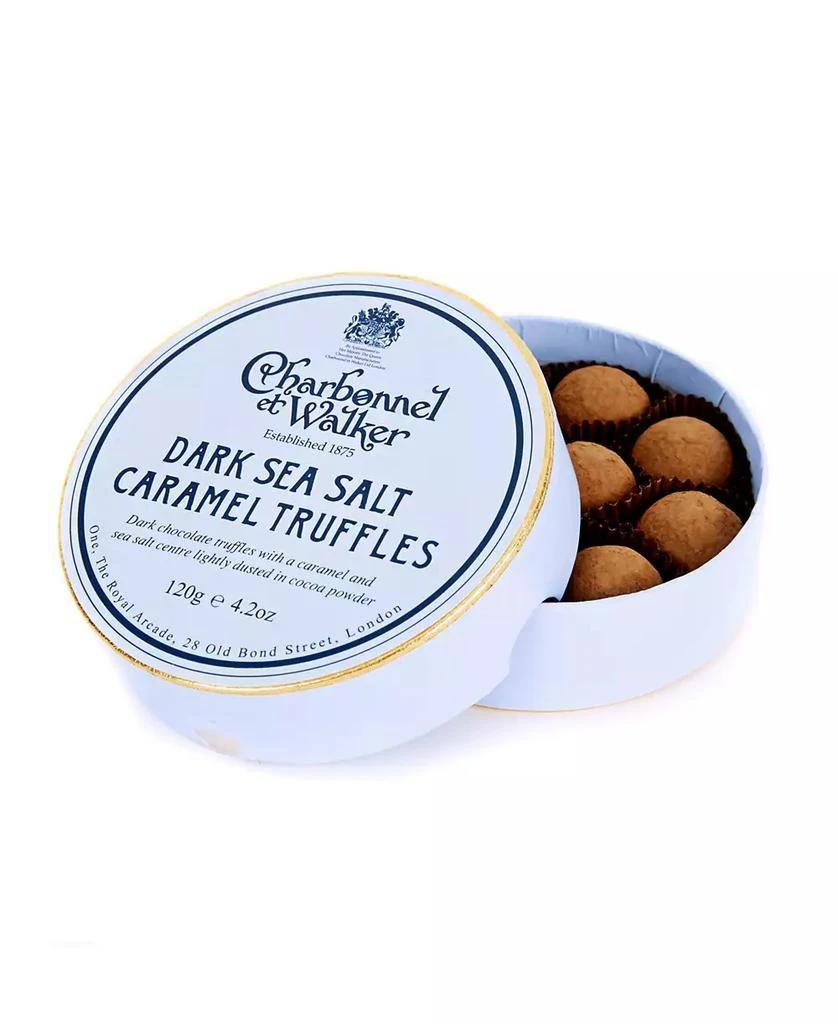 Charbonnel et Walker Dark Sea Salt Caramel Truffles, 10 Pieces